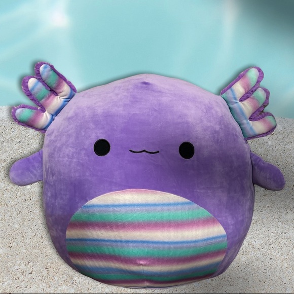 MONICA 24” AXOLOTL JUMBO NWT RAINBOW RARE SQUISHMALLOW - Picture 1 of 5